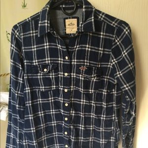 Hollister plaid button up